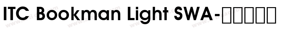 ITC Bookman Light SWA字体转换